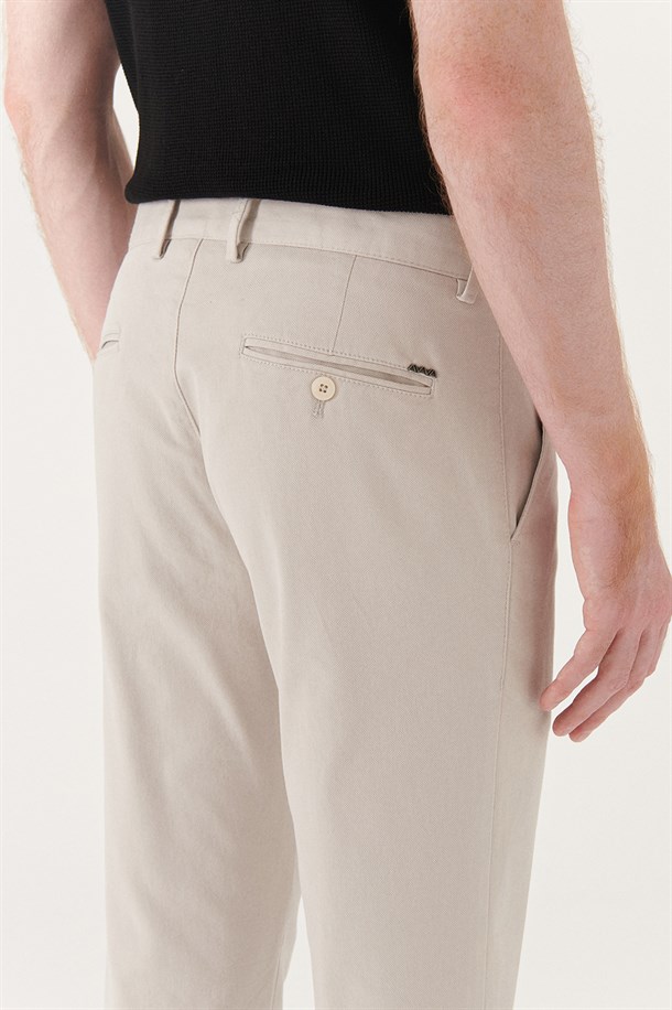 Taş Yandan Cepli Comfort Slim Fit Pantolon
