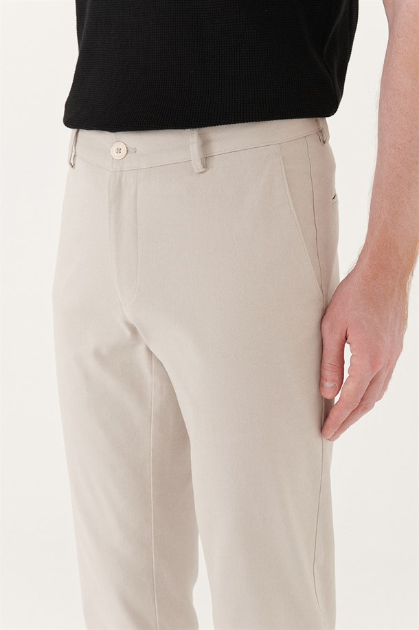Taş Yandan Cepli Comfort Slim Fit Pantolon
