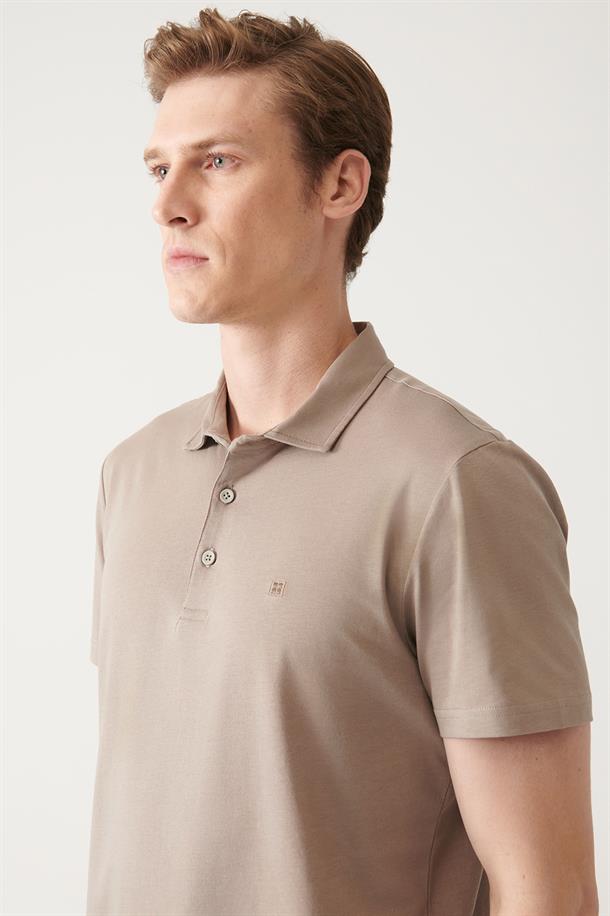 Vizon Düğmeli  Polo Yaka T-Shirt
