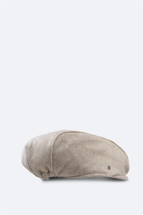 Mink Wool Blend Flat Cap