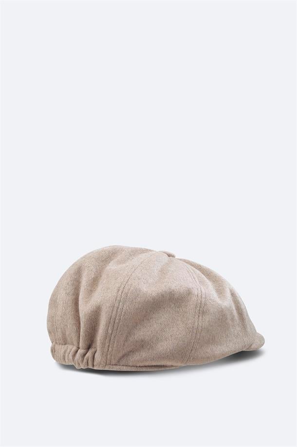 Mink Wool Blend Flat Cap