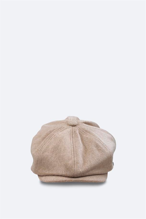 Mink Wool Blend Flat Cap