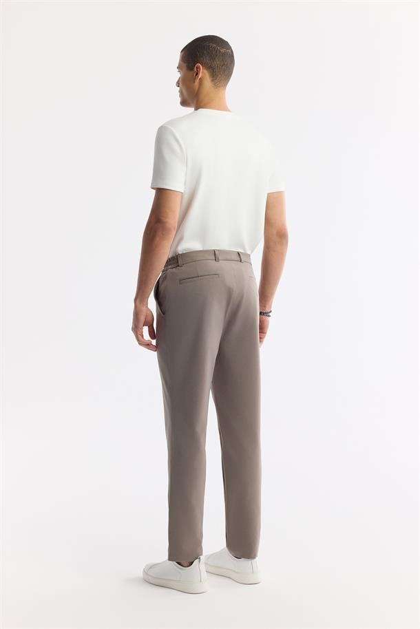 Vizon Yanı Lastikli Teknik Kumaş Nora Slim Fit Pantolon