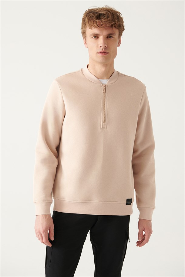 Yarım Fermuarlı Regular Fit Sweatshirt