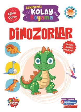 Etkinlikli Kolay Boyama - Dinozorlar - 9786258482799