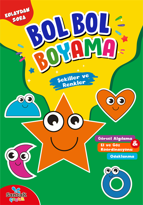 Bol Bol Boyama - Renkler Ve Şekiller - 9786257873451