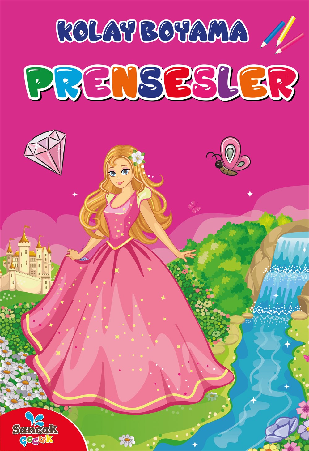 Eğlenceli Kolay Boyama Prensesler Kitabı | Prenses Boyama