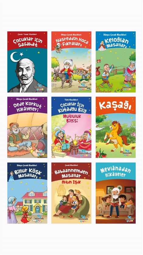 Türk Çocuk Klasikleri Seti  (9 Kitap) - 2022455656234