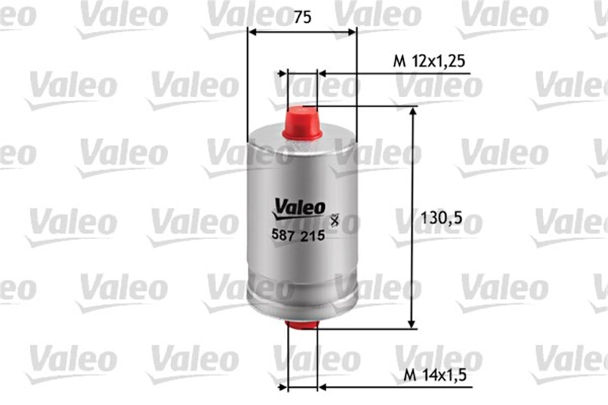 205YAKIT FİLTRESİ BENZİN PEUGEOT 205 II 1.1 - 1.0 VALEO 587215VALEOVALEO 587215