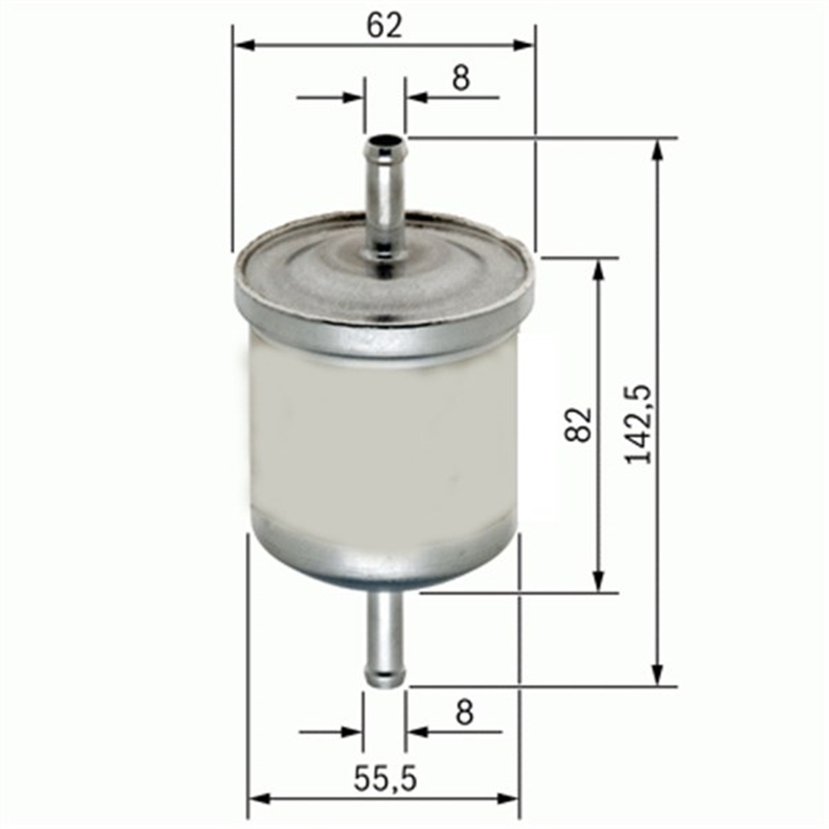 206BENZİN FİLTRESİ P106-P206-P306 1.4-1.6 PSA 1567.C6PSAPSA 1567.C6