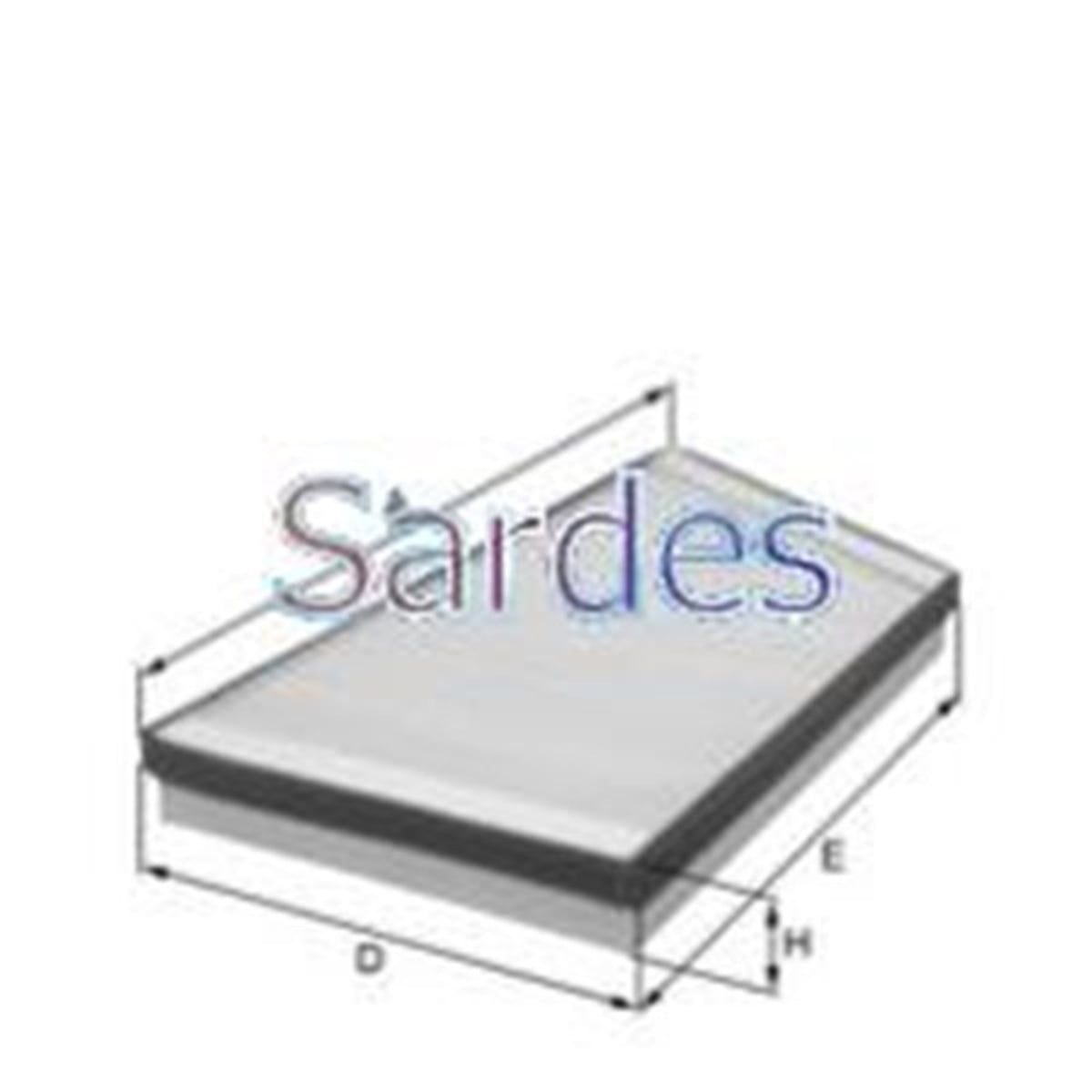206POLEN FİLTRESİ P206 98- 1.1İ-1.4İ-1.4HDI-1.6İ-1.6 16V-1.9D SARDES SC555SARDESSARDES SC555