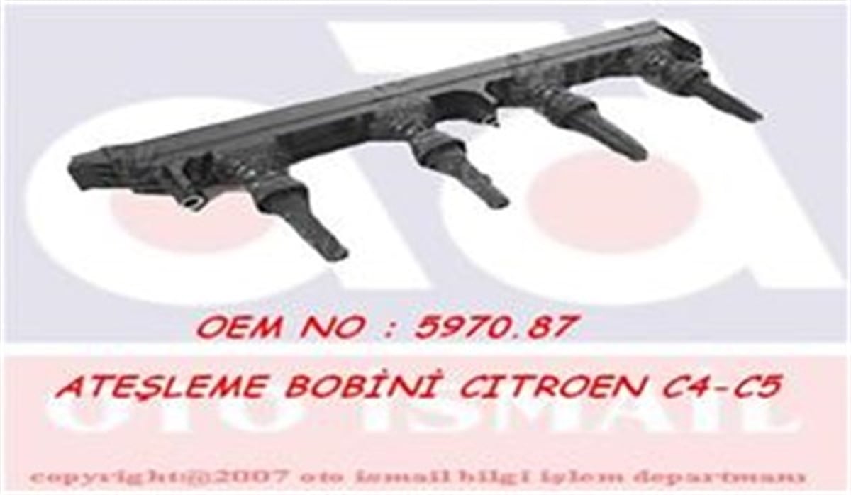 307ATEŞLEME BOBİNİ P308 2.0CVVT 08-14 C4-C5-P307 2.0 16V 05-07 P407-P807 EXPERT JUMPY 2.0 VALEO 245101VALEOVALEO 245101