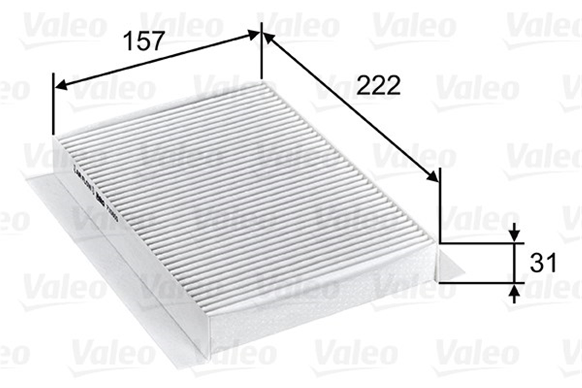 500POLEN FİLTRESİ FIAT 500L 09-12 VALEO 715809VALEOVALEO 715809