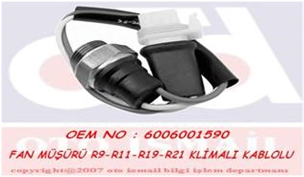 9FAN MÜŞÜRÜ R9-R11-R19-R21 KLİMALI KABLOLU VALEO 819782VALEOVALEO 819782