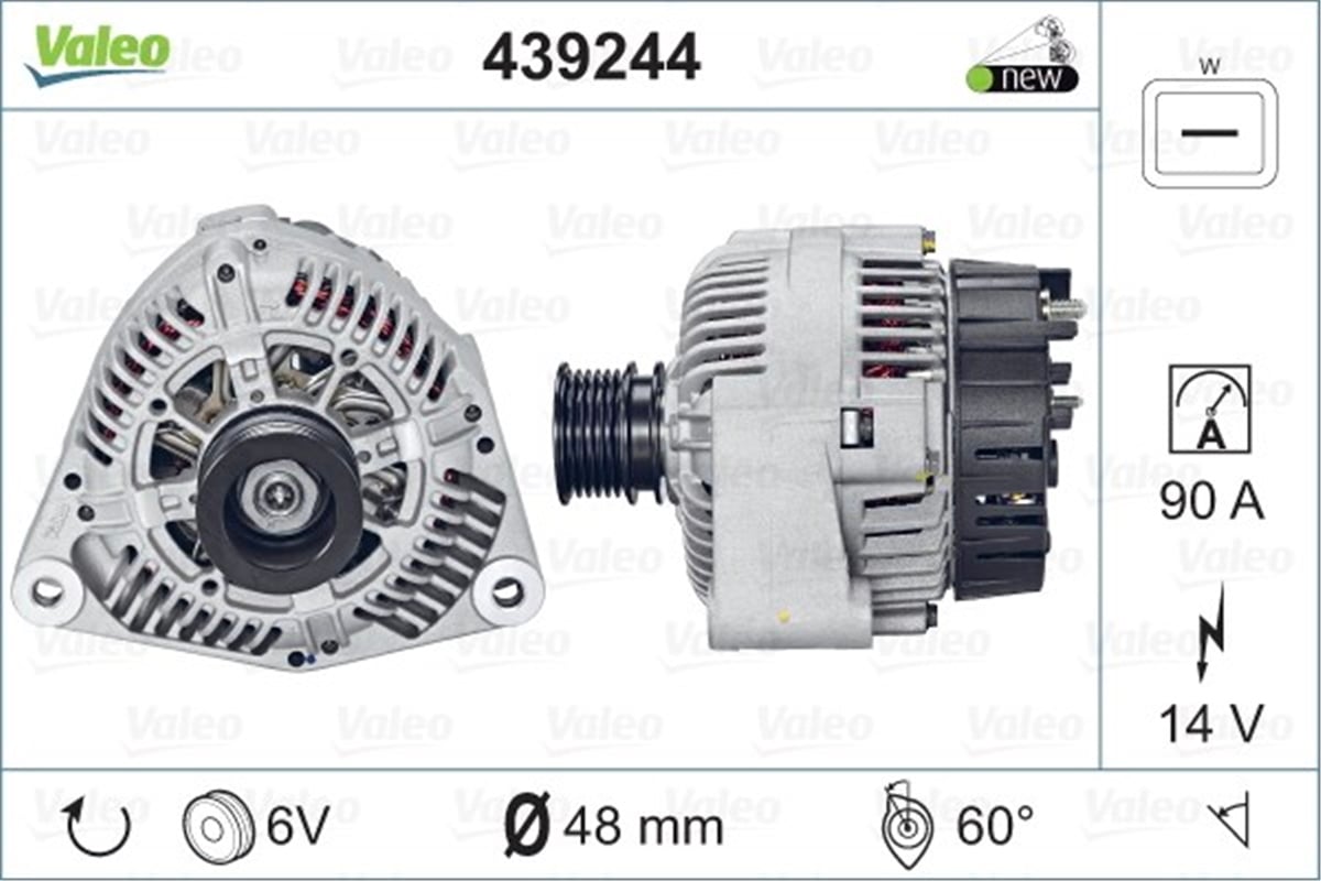 A1ALTERNATÖR A13VI198 93A AUDI VALEO 439244VALEOVALEO 439244