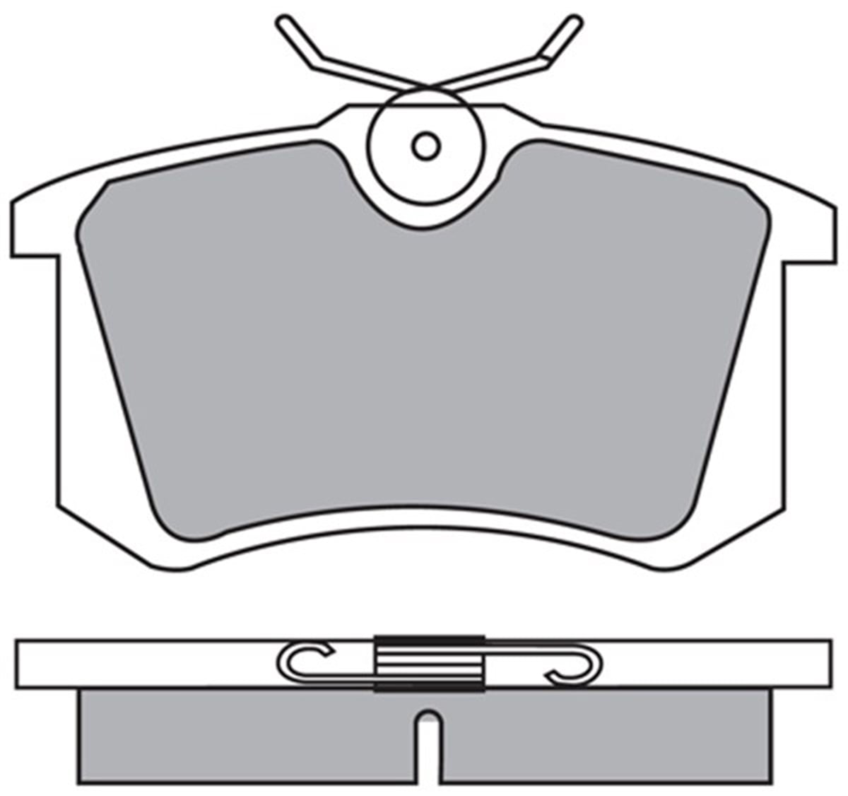 A3ARKA BALATA MEGANE II-LGN-GOLF III-IV-PASSAT III-POLO-C3-C4-P307-AUDI A3-A4 GDB823 MOTRIO 8671095203MOTRIOMOTRIO 8671095203