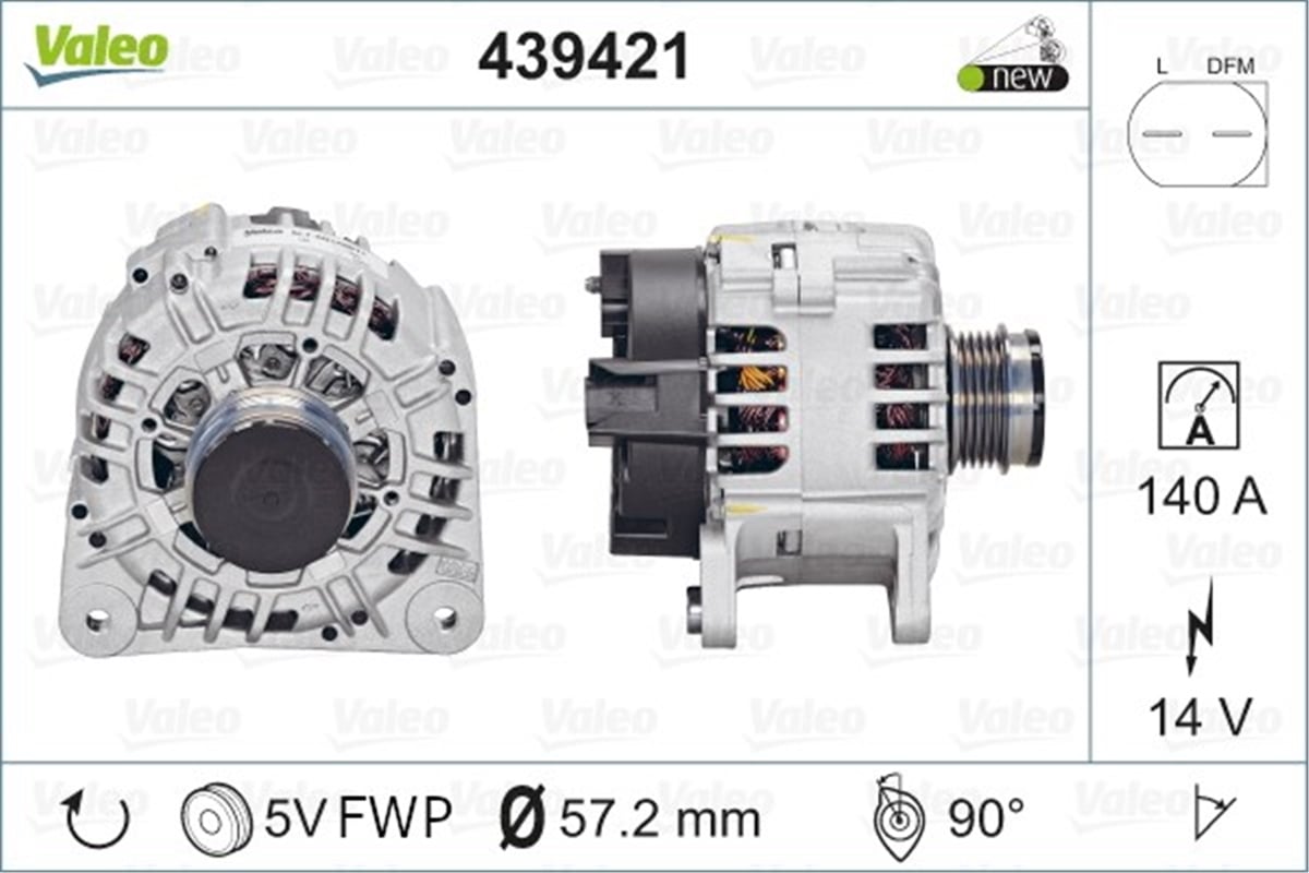 A4ALTERNATÖR AUDI A4 A6 VALEO 439421VALEOVALEO 439421