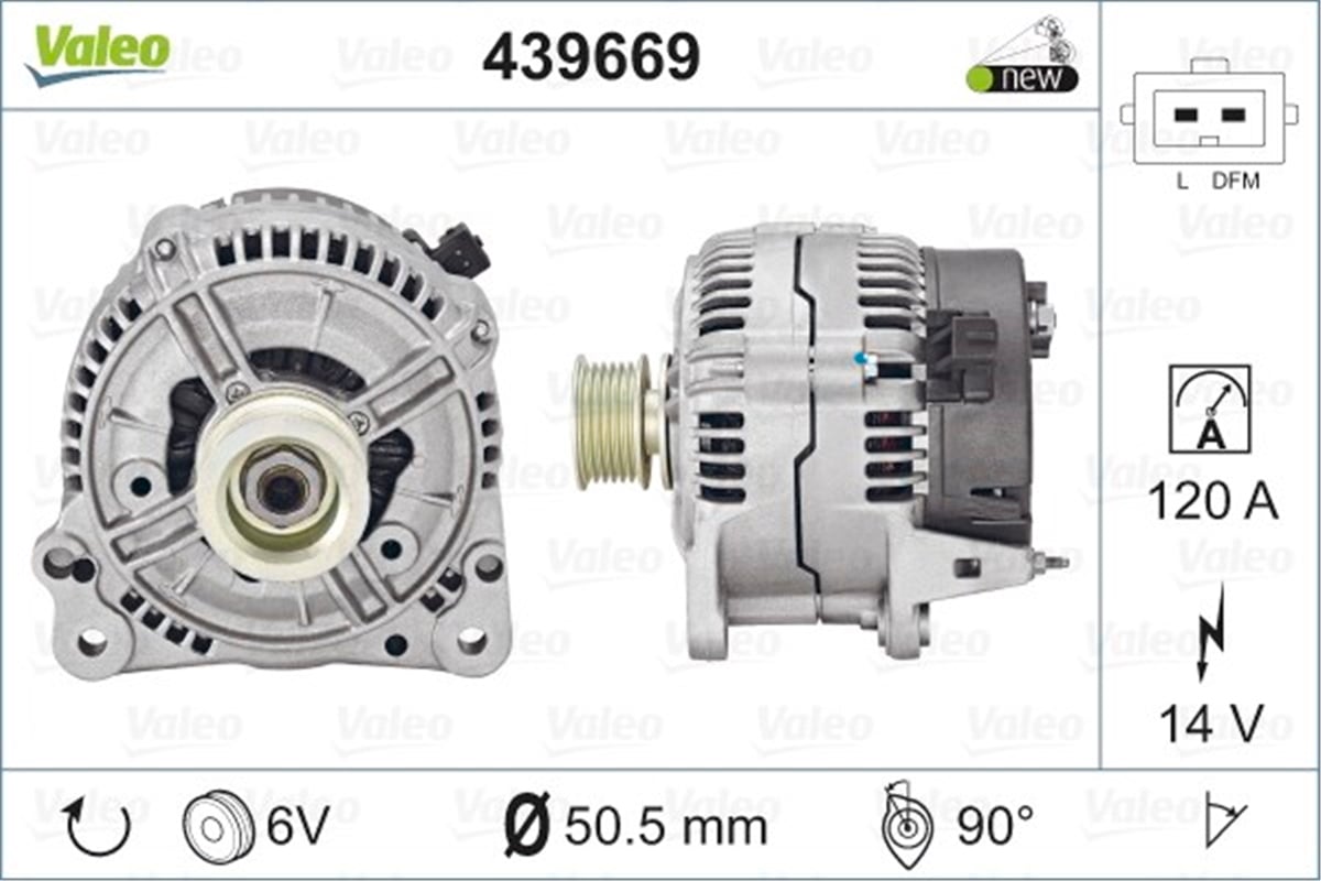 A4ALTERNATÖR AUDI A4 SERİ 1 2.8İ V6. 1.9TDİ VALEO 439669VALEOVALEO 439669