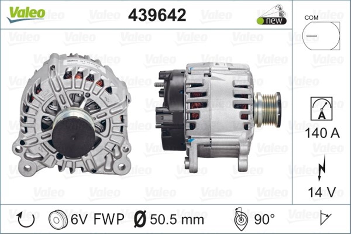 A5ALTERNATÖR AUDI A5 TD TG14C020 VALEO 439642VALEOVALEO 439642