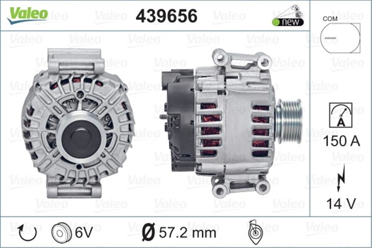 A6ALTERNATÖR AUDI A6 VALEO 439656VALEOVALEO 439656