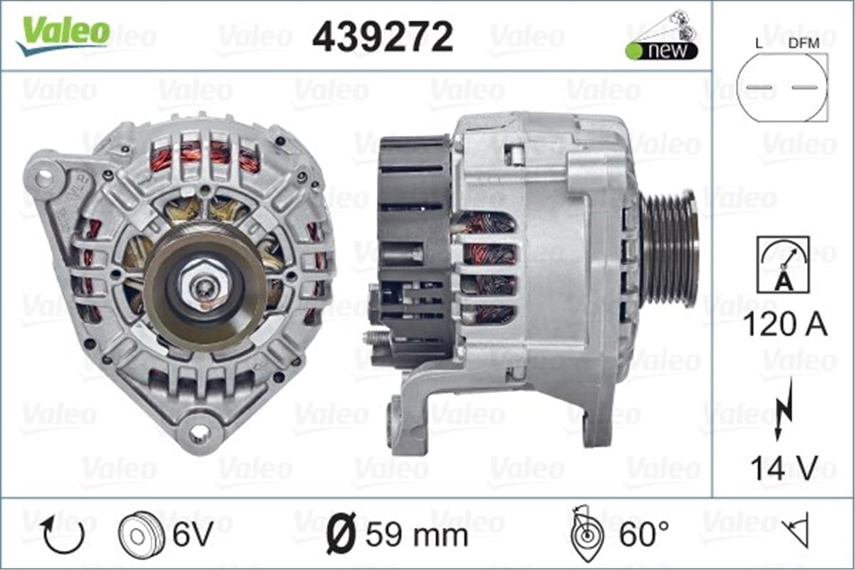 A6ALTERNATÖR AUDI A6. S6. A8 VALEO 439272VALEOVALEO 439272