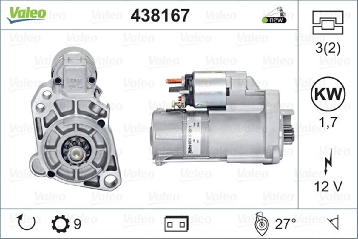 A8MARŞ MOTORU AUDI A8 VW TOUAREG VALEO 438167VALEOVALEO 438167