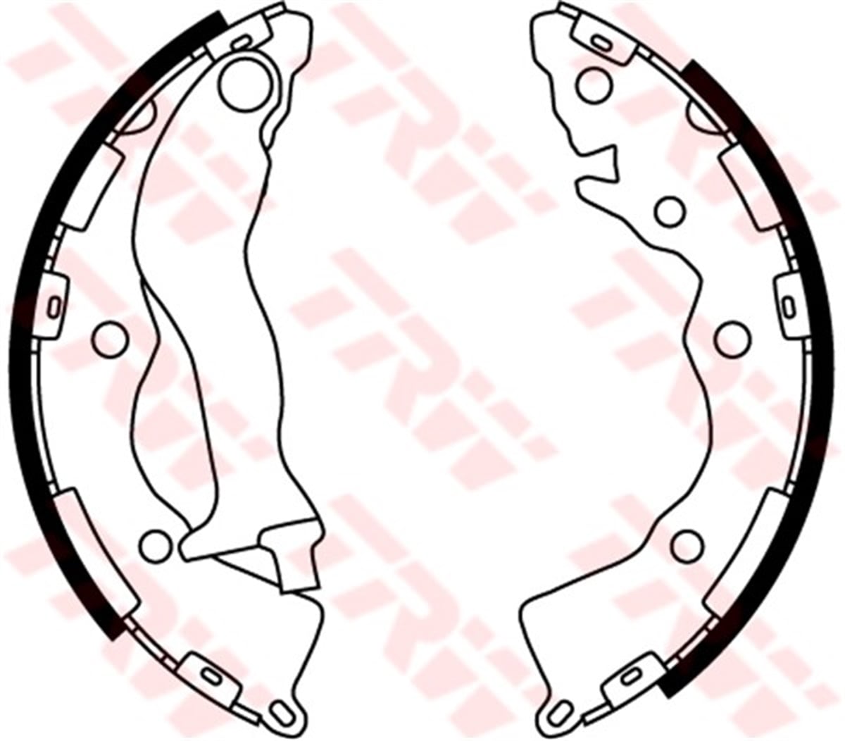 ACCENTARKA PABUÇ BALATA ACCENT ERA-ACCENT SEDAN-RIO 05 1.4GL-1.6GLS-1.5CRDİ GLS ABS SİZ 203X32 TRW GS8766TRWTRW GS8766