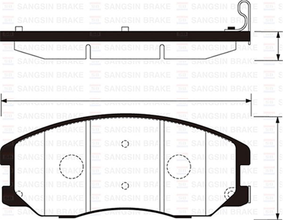ANTARAÖN BALATA ANTARA 2.4-3.2 V6-2.0 CDTI 06 -CAPTİVA 06.06 GDB1715 SANGSIN SP1204SANGSINSANGSIN SP1204