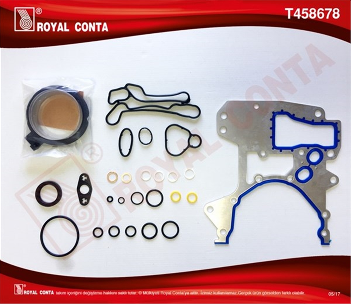 ASTRAALT TAKIM CONTA REİNZ KEÇELİ ASTRA H-J-INSIGNIA 1.6 16V 116HP A16XER-Z16XER ROYAL T458678ROYALROYAL T458678
