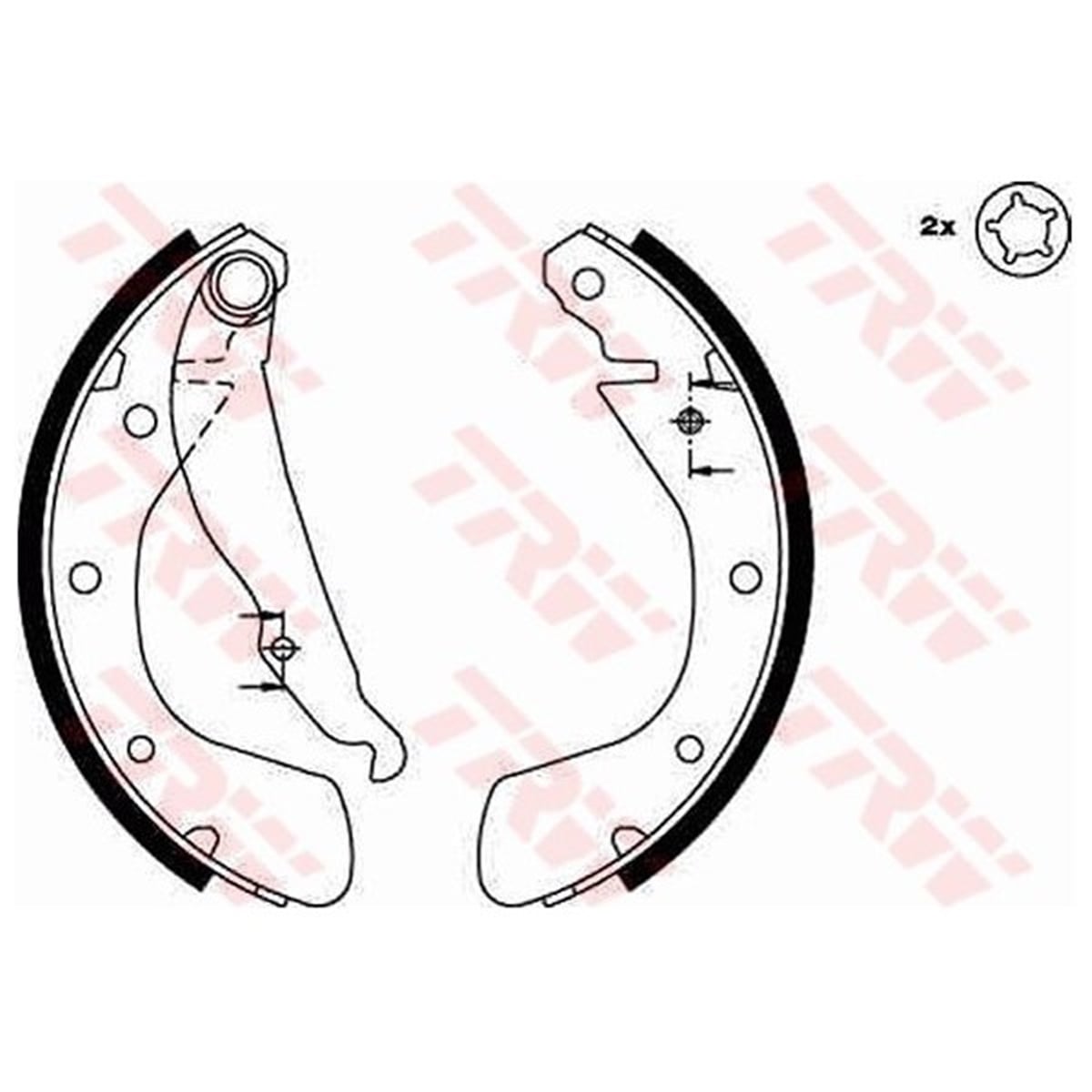 ASTRAARKA PABUÇ BALATA CORSA B 3.93-9.00 CORSA C 00-12.09 TIGRA 94-00 ASTRA F 92-9.98 200X28 TRW GS8542TRWTRW GS8542