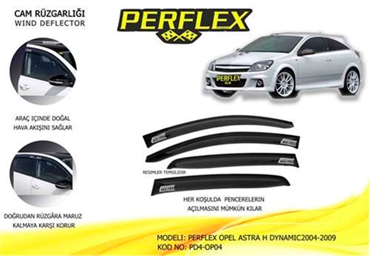ASTRACAM RÜZGARLIĞI OPEL ASTRA H DYNAMIC 2004-2009 4 LÜ PERFLEX PD4-OP04PERFLEXPERFLEX PD4-OP04