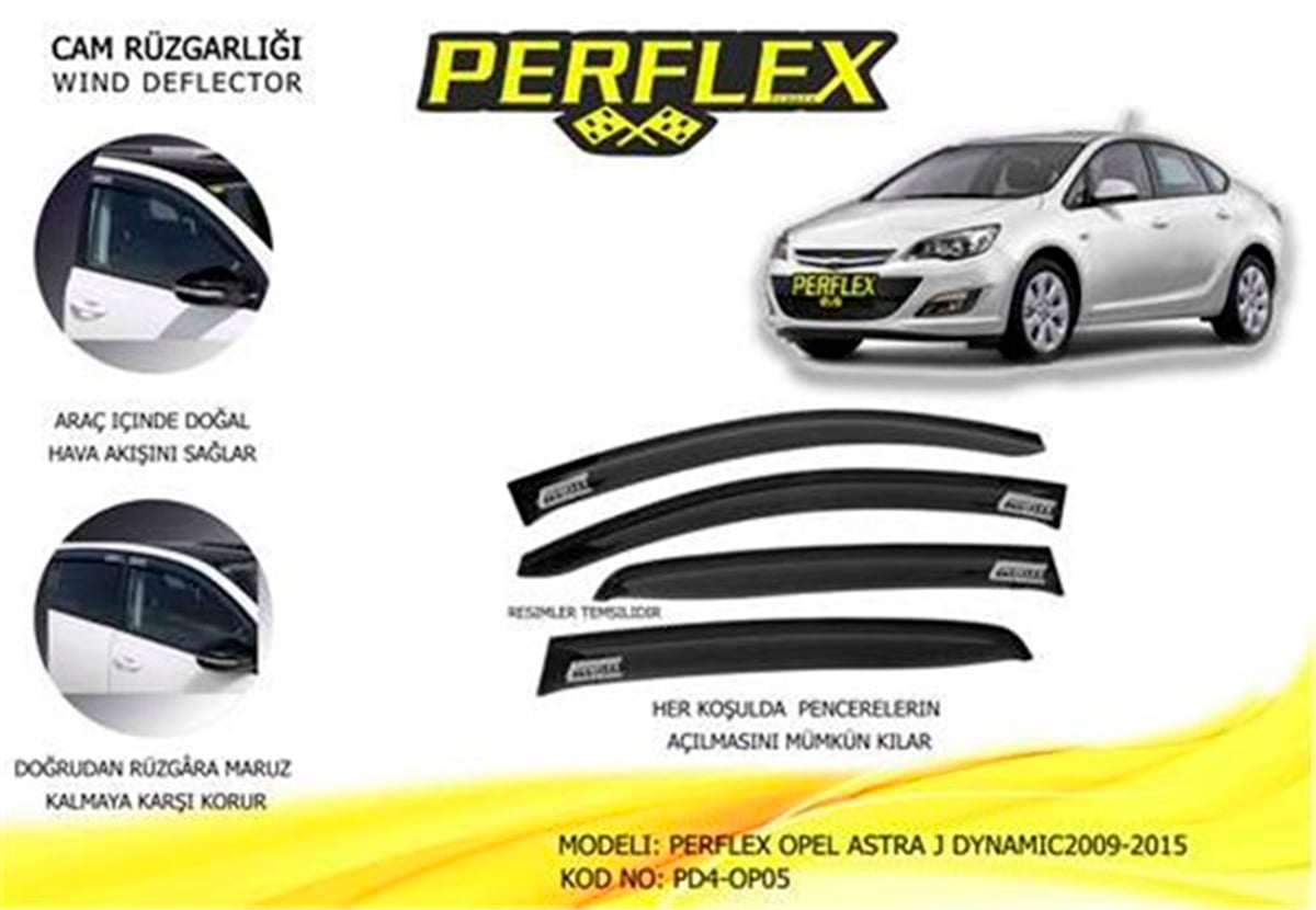 ASTRACAM RÜZGARLIĞI OPEL ASTRA J DYNAMIC 2009-2015 4 LÜ PERFLEX PD4-OP05PERFLEXPERFLEX PD4-OP05