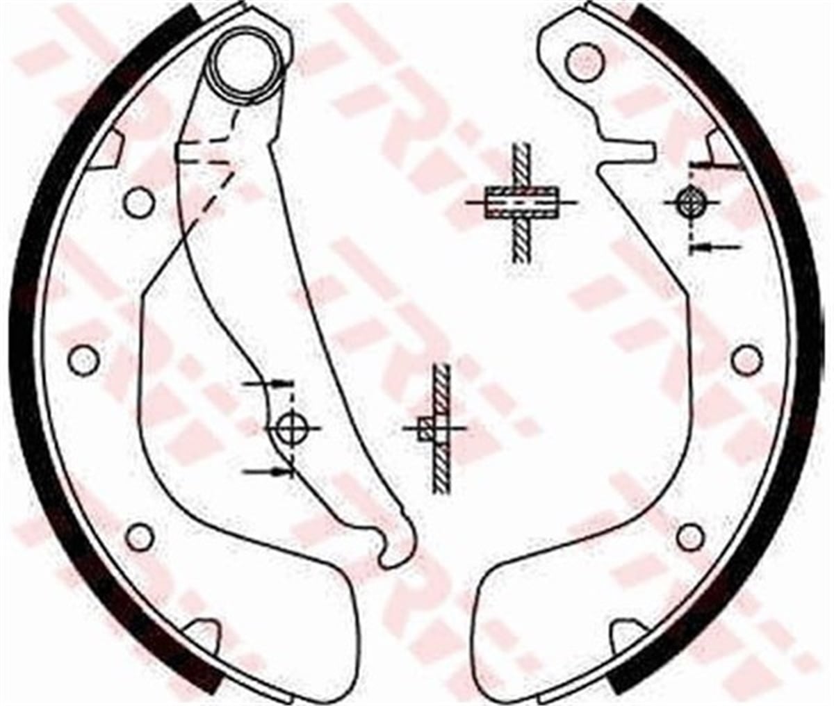 ASTRAFREN BALATASI ARKA PABUCLU 1605953 OPEL VECTRA A ASTRA F CORSA C 92- BM TRW TRW GS8543TRWTRW GS8543