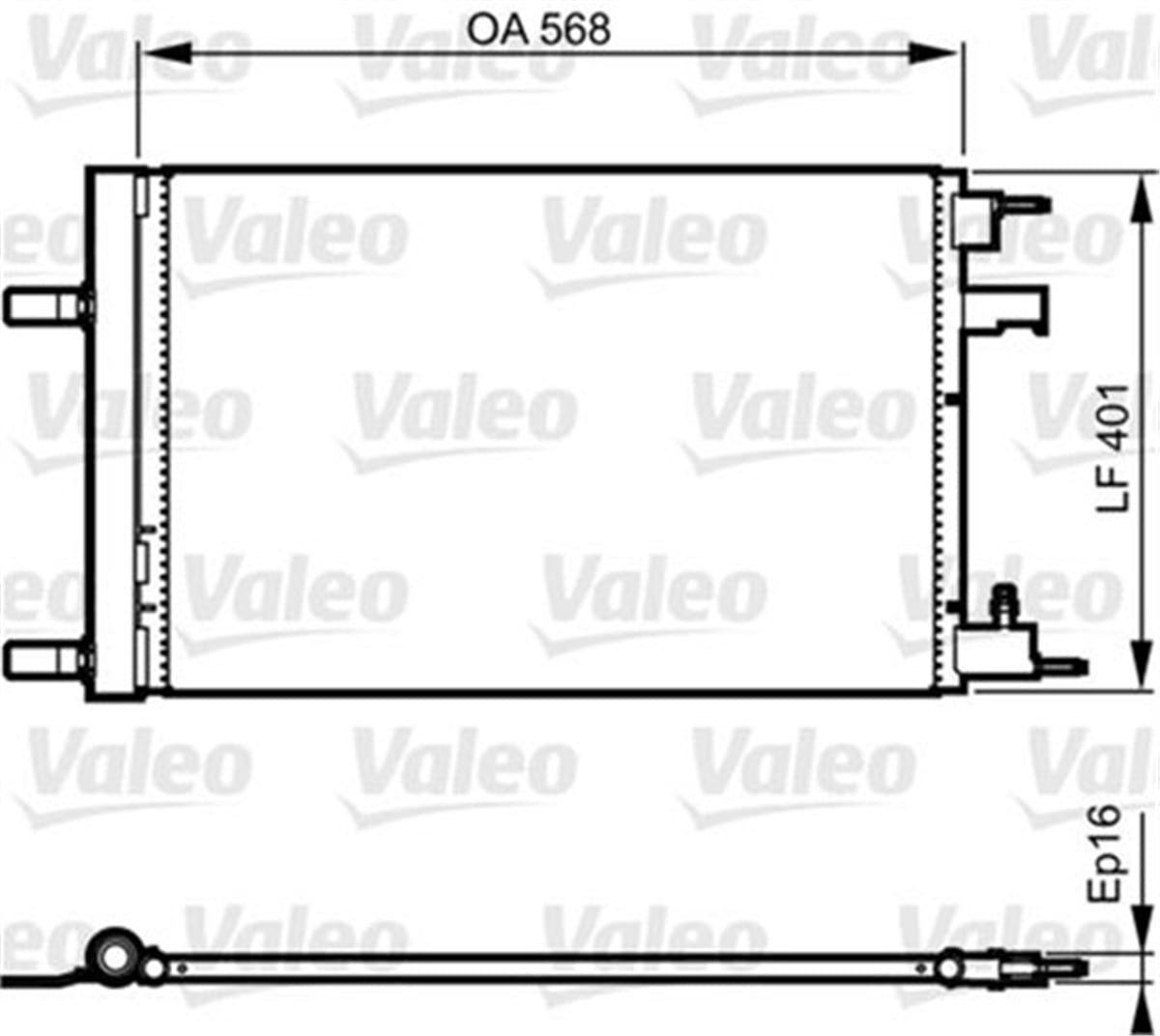 ASTRAKLİMA KONDENSERİ KURUTUCU İLE ASTRA J-CRUZE-ZAFIRA C 1.4-1.6 A14-B14-D14 NET-NEL-A16-B16 XER- VALEO 814201VALEOVALEO 814201