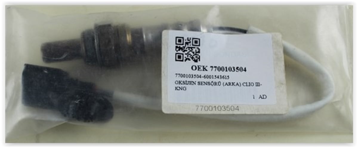 ASTRAOKSİJEN SENSÖRÜ ARKA CLIO III-KANGOO-MEGANE II-TRAFIC-LGN II-III-LOGAN-SANDERO-DOBLO-VECTRA-ASTRA 1.6 OEK 7700103504OEKOEK 7700103504