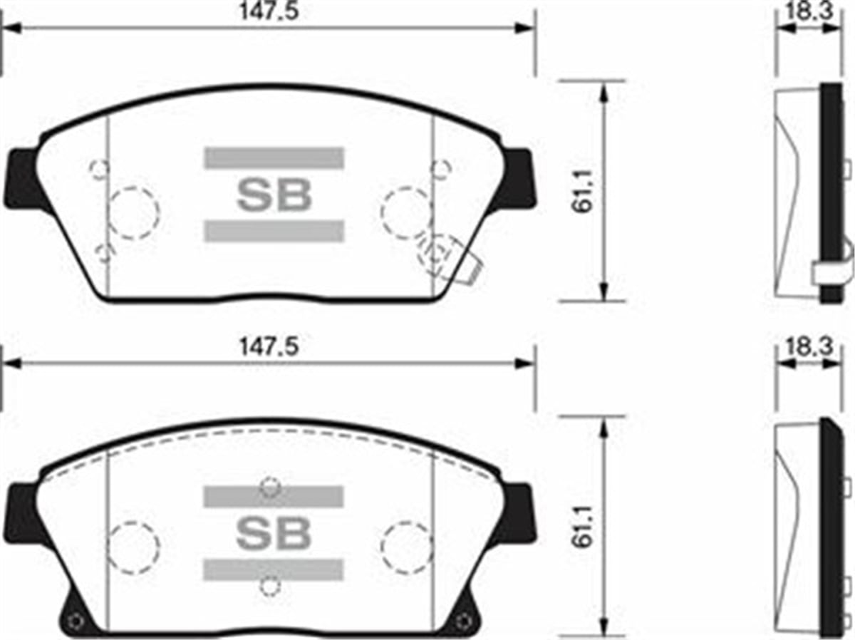 ASTRAÖN BALATA 16 INC ASTRA J 1.6-1.7CDTI-2.0CDTI-MOKKA 12 ZAFIRA 11 CRUZE 1.6-1.8-2.0CDI 09 GDB1847 SANGSIN SP1480SANGSINSANGSIN SP1480