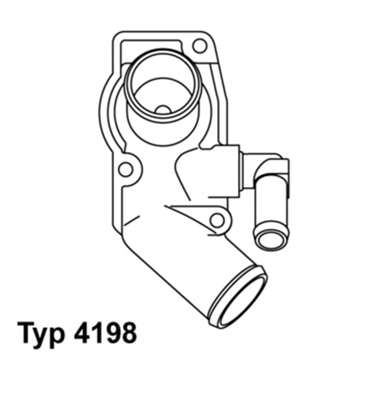 ASTRATERMOSTAT KOMPLE ASTRA G-ZAFIRA A 2.0 D X20DTL-Y20DTL-Y20DTH 92C WAHLER 4198.92DWAHLERWAHLER 4198.92D
