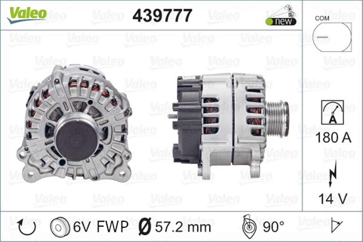 AUDIALTERNATÖR AUDI VALEO 439777VALEOVALEO 439777
