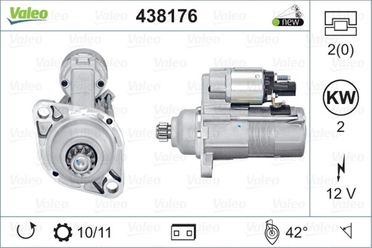 AUDIMARŞ MOTORU AUDI SEAT SKODA VW VALEO 438176VALEOVALEO 438176