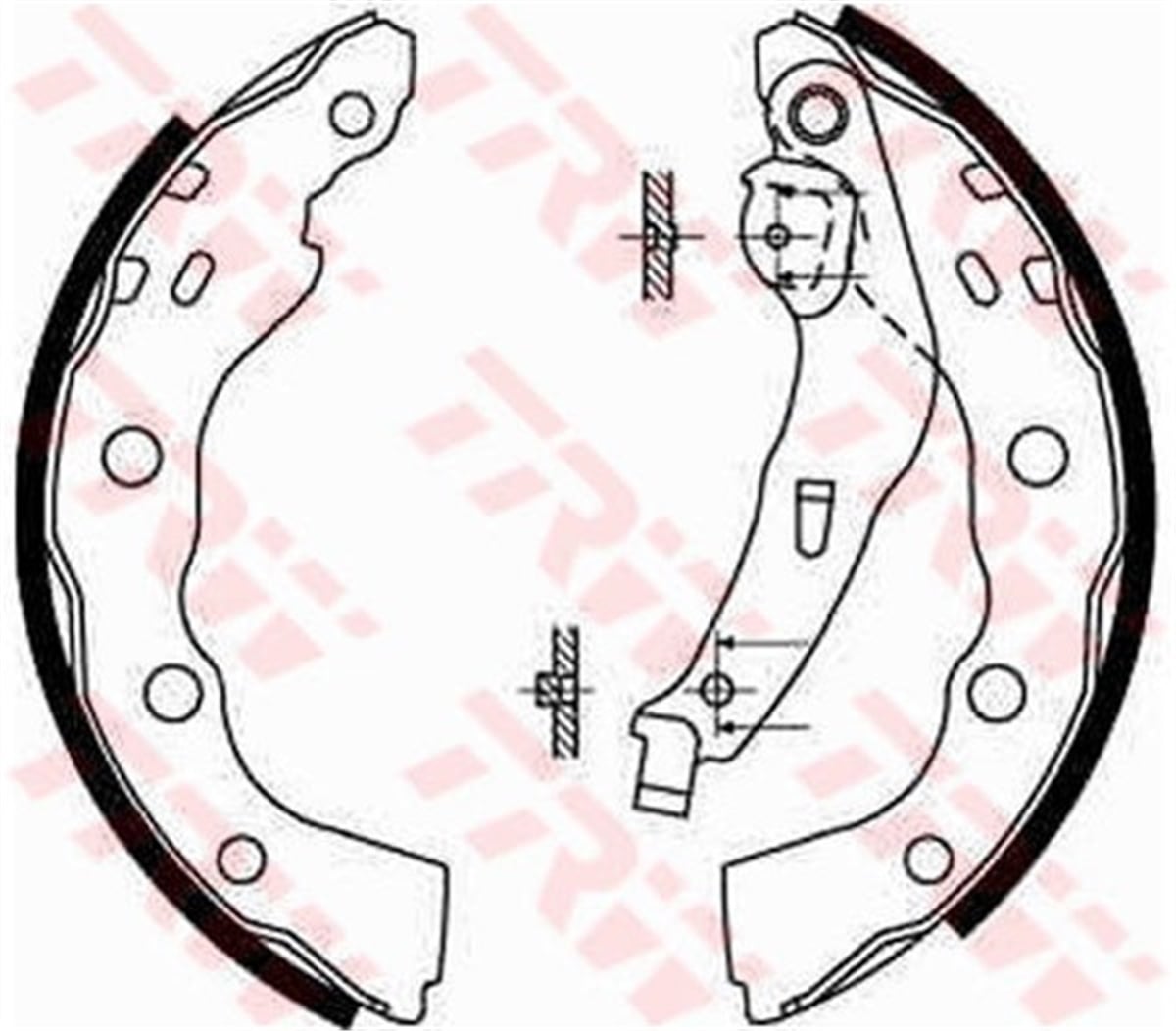 AVENSISARKA PABUÇ BALATA MITSUBISHI CARISMA 1.6 1.8 GDİ 1.9TD 95-06 TOYOTA AVENSIS 1.6VVTİ 00-03 203X39 TRW GS8665TRWTRW GS8665