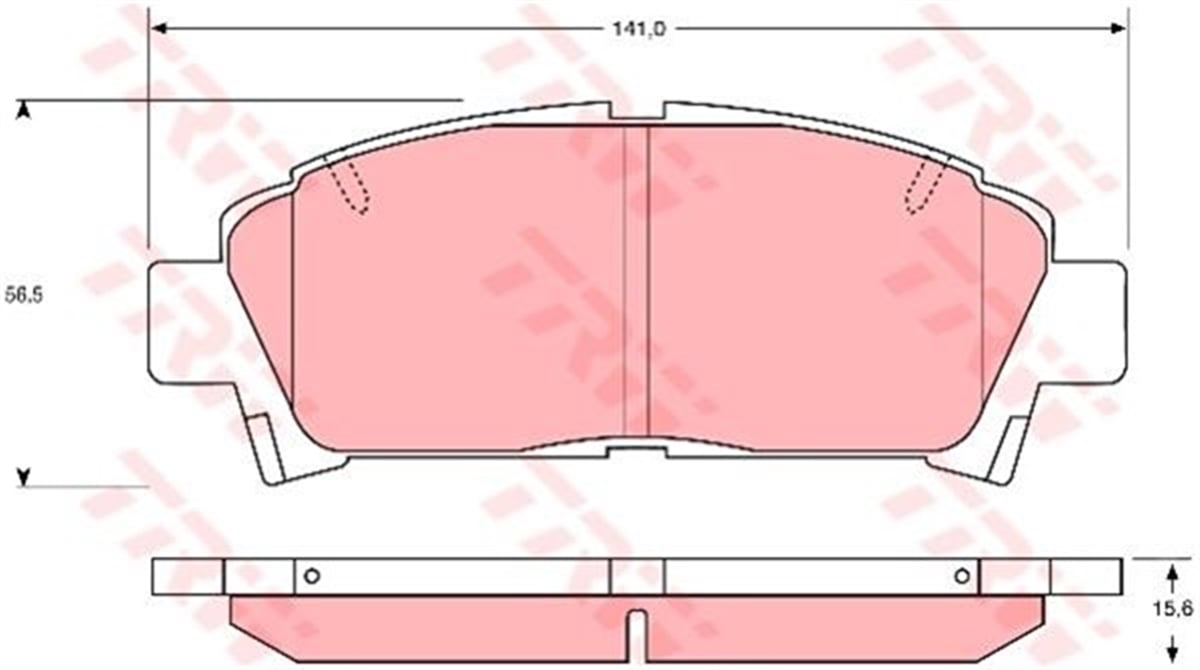 AVENSISÖN BALATA AVENSIS 1.8 VVT-I-2.0 VVT-I-2.0 D-4D CDT220 -2.0 TD 99-03 15 LİK TRW GDB1145TRWTRW GDB1145