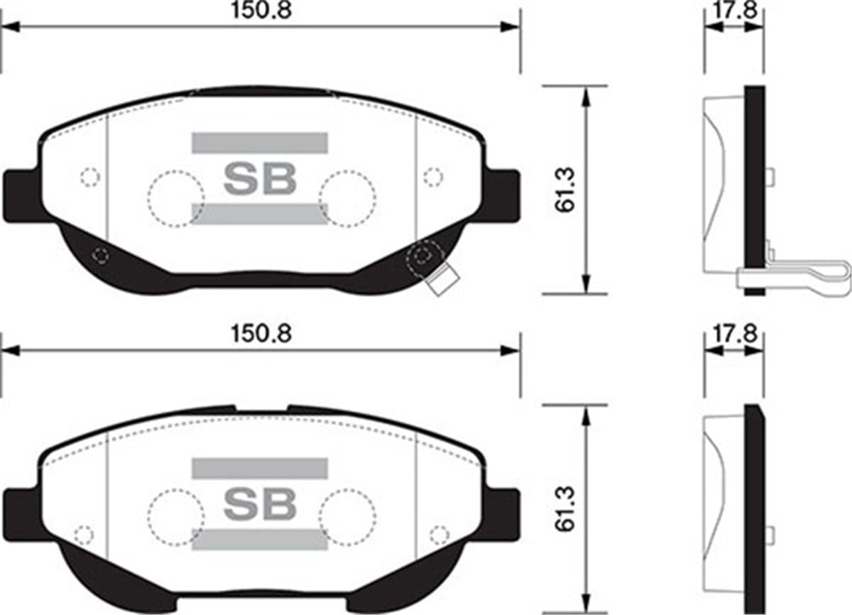 AVENSISÖN BALATA AVENSIS 2.2 D4D-VERSO 2.2 D4D-2.2D 2011 SANGSIN SP1579SANGSINSANGSIN SP1579