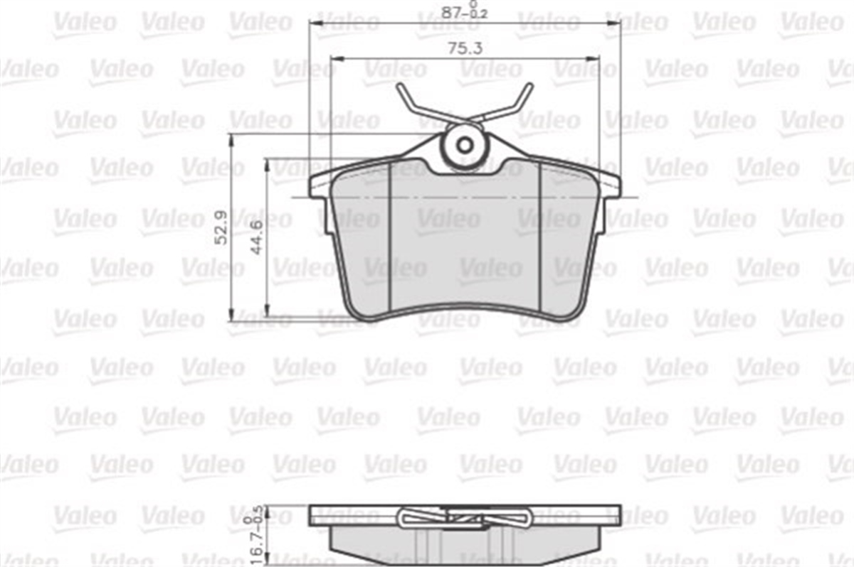 BERLINGOARKA BALATA LCV P308 1.4 16V-1.6 16V-2.0-1.6 HDI-2.0 HDI 07 PARTNER TEPEE-BERLINGO 1.6-1.6 HDI 08 VALEO 872765VALEOVALEO 872765