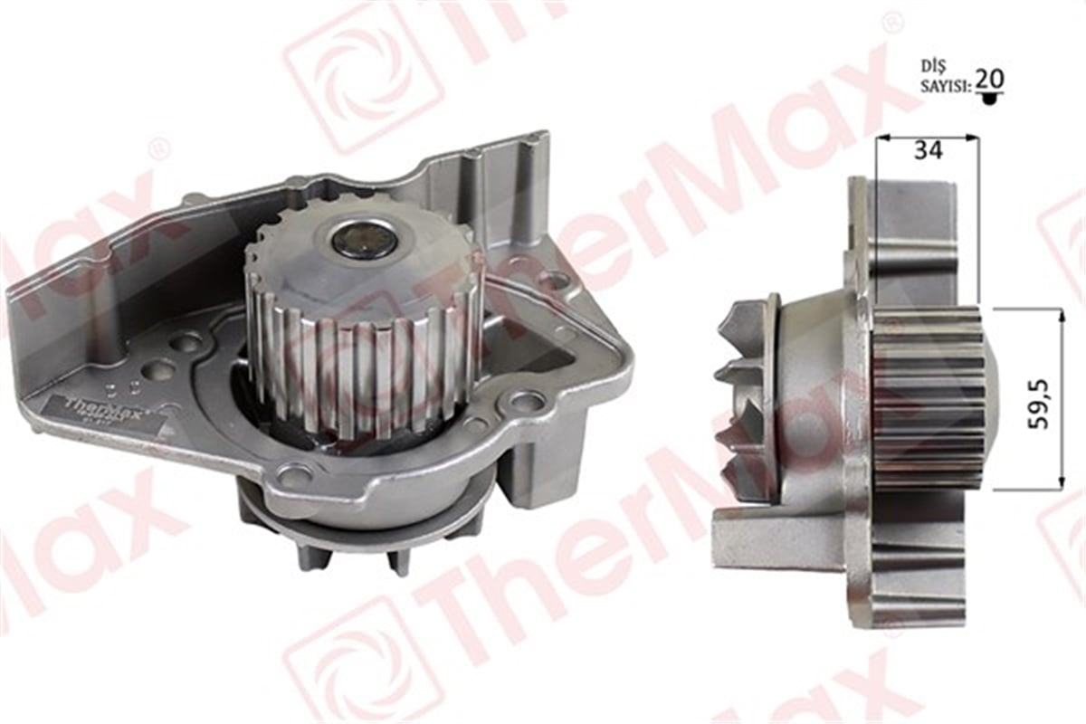 BERLINGODEVİRDAİM PARTNER-BERLINGO 96 JUMPER-SCUDO 96-02 EXPERT 96 PA391 PA911 20 DİŞ-59.5MM-34M THERMAX T01.217THERMAXTHERMAX T01.217