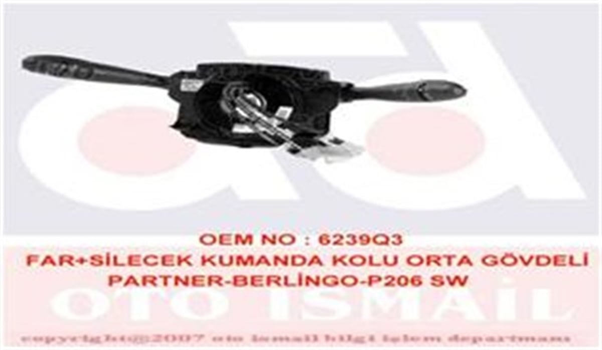 BERLINGOFAR SİLECEK KUMANDA KOLU ORTA GÖVDELİ PARTNER-BERLINGO-P206 SW VALEO 251497VALEOVALEO 251497