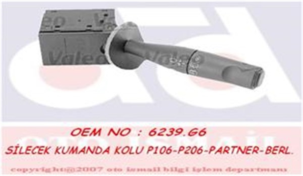 BERLINGOSİLECEK KUMANDA KOLU P106-P206-PARTNER-BERLINGO VALEO 251270VALEOVALEO 251270
