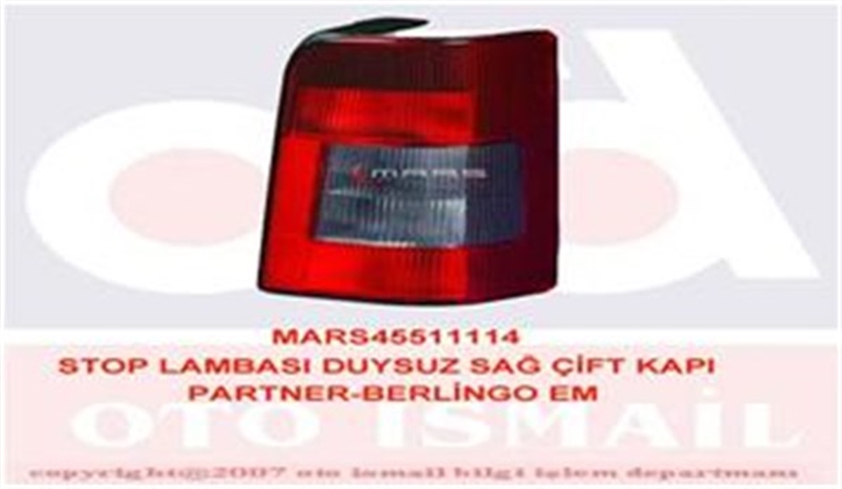 BERLINGOSTOP LAMBASI DUYSUZ SAĞ ÇİFT KAPI PARTNER-BERLINGO EM MARS 511114MARS-MARS 511114