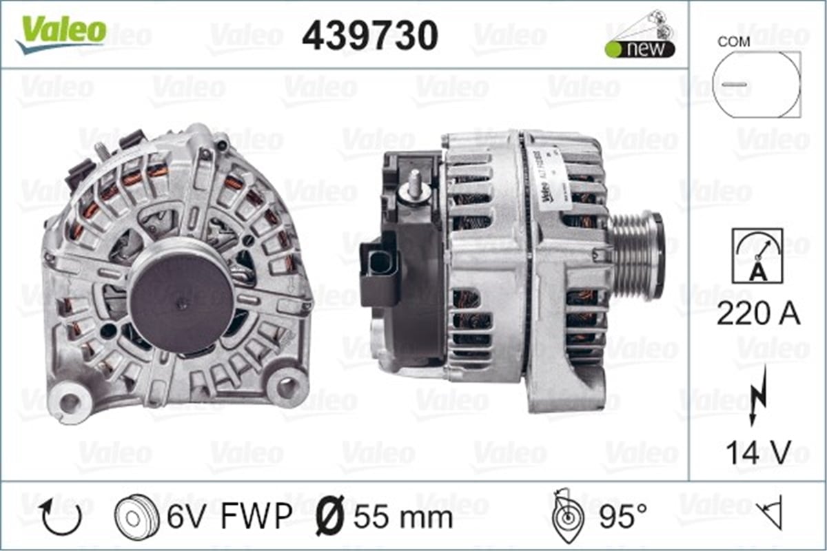 BMWALTERNATÖR BMW N47TU VALEO 439730VALEOVALEO 439730