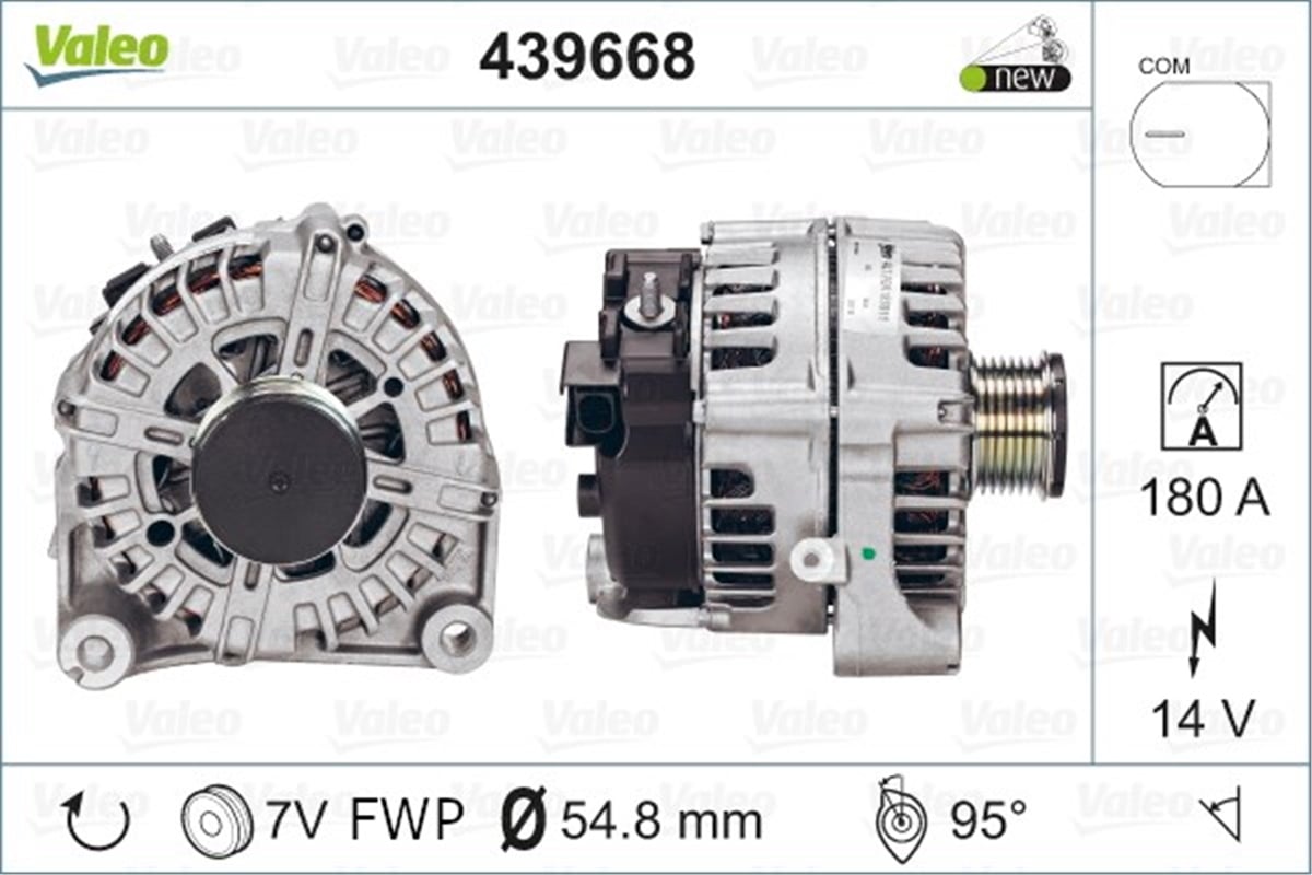 BMWALTERNATÖR BMW VALEO 439668VALEOVALEO 439668