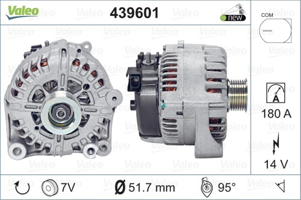 BMWALTERNATÖR BMW X5 TG17C036 VALEO 439601VALEOVALEO 439601